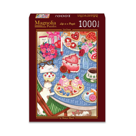 Cat Feast 1000 Piece Jigsaw Puzzle | Magnolia - Jigsaw Puzzles - The Puzzle Center