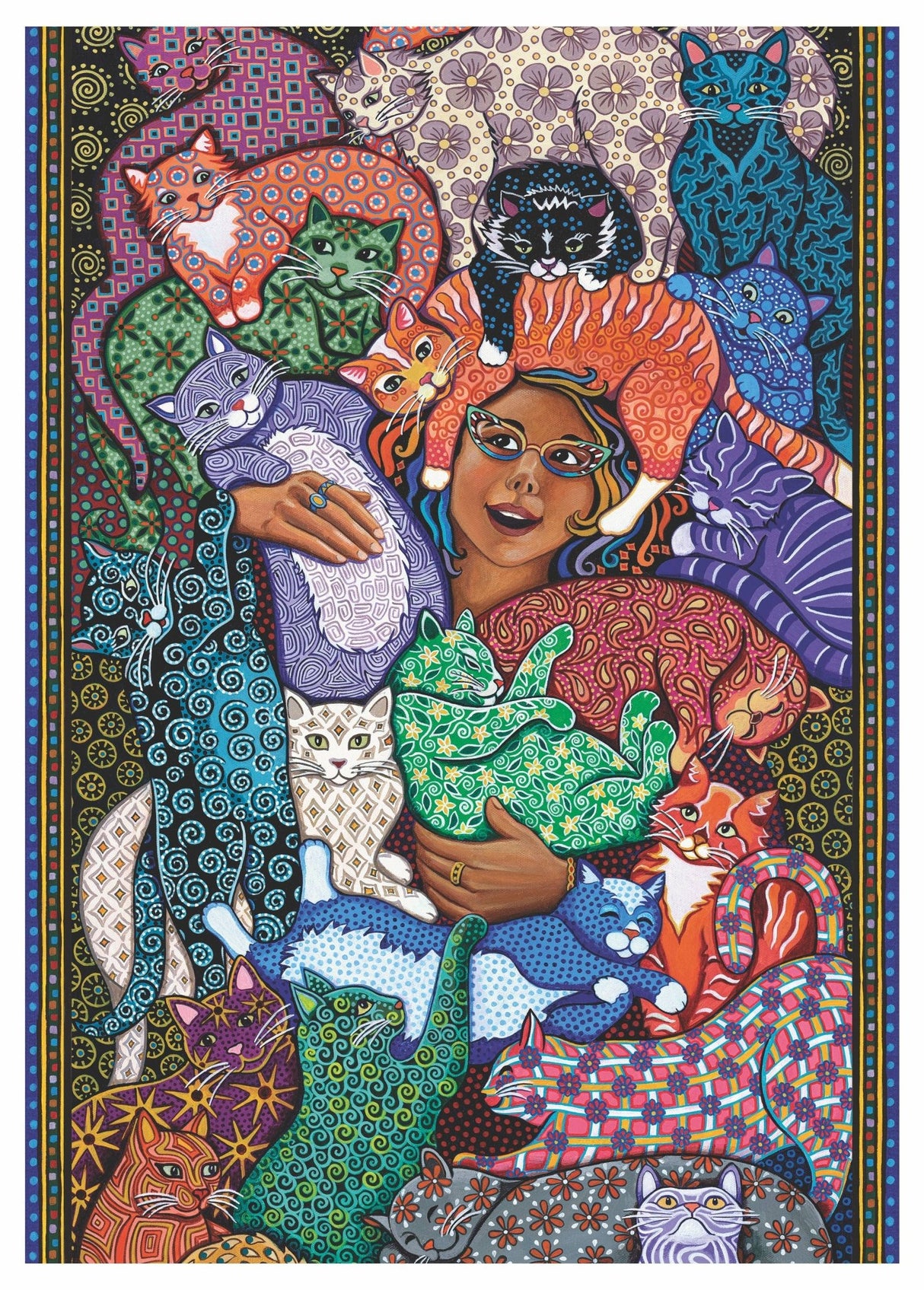 Cat Lady 1000 Piece Jigsaw Puzzle | Art & Fable - Jigsaw Puzzles - The Puzzle Center