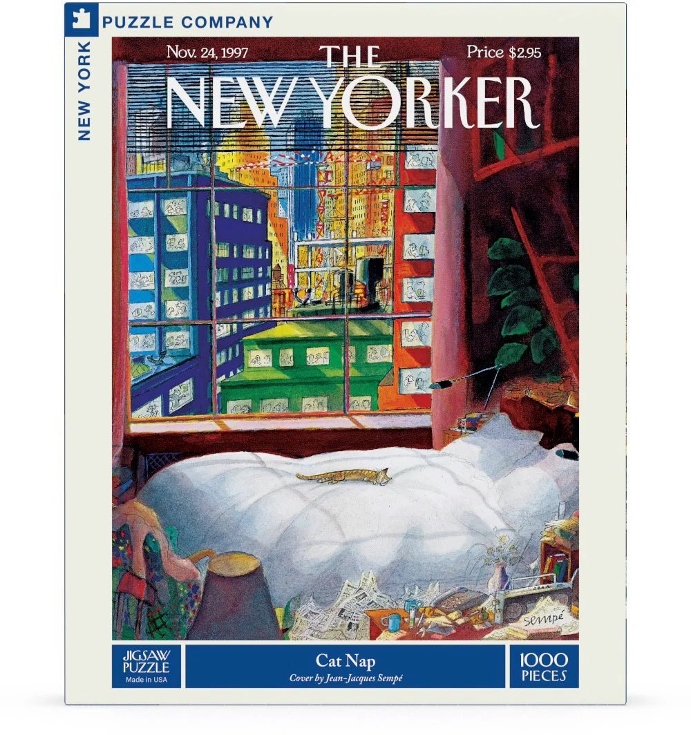 Cat Nap 1000 Piece Jigsaw Puzzle by New York Puzzle Company - New York Puzzle Company - Jigsaw Puzzles - The Puzzle Center