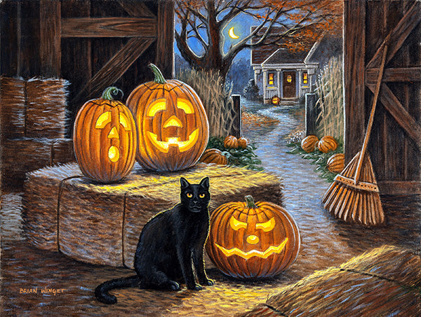 Cat O Lantern 500 Piece Jigsaw Puzzle | SunsOut