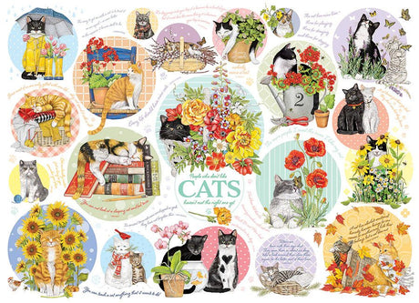 Cat Thoughts 1000 Piece Puzzle by Cobble Hill Puzzles - Cobble Hill Puzzles - Jigsaw Puzzles - The Puzzle Center