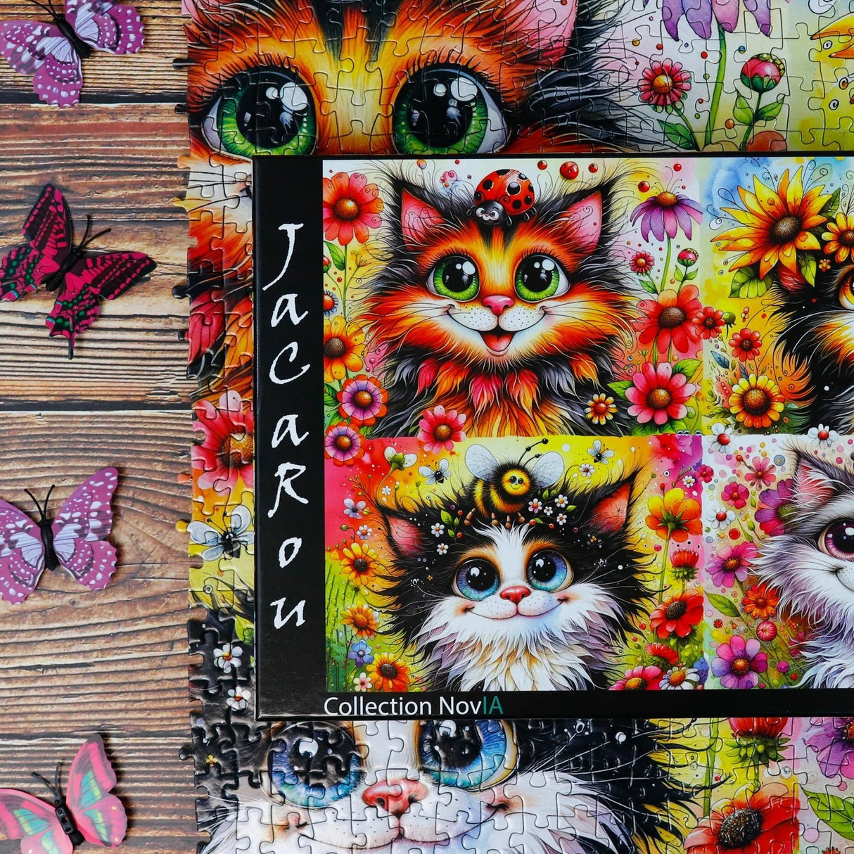 Cat - Titude Squad 1000 Piece Jigsaw Puzzle by JaCaRou Puzzles - Jigsaw Puzzles - The Puzzle Center