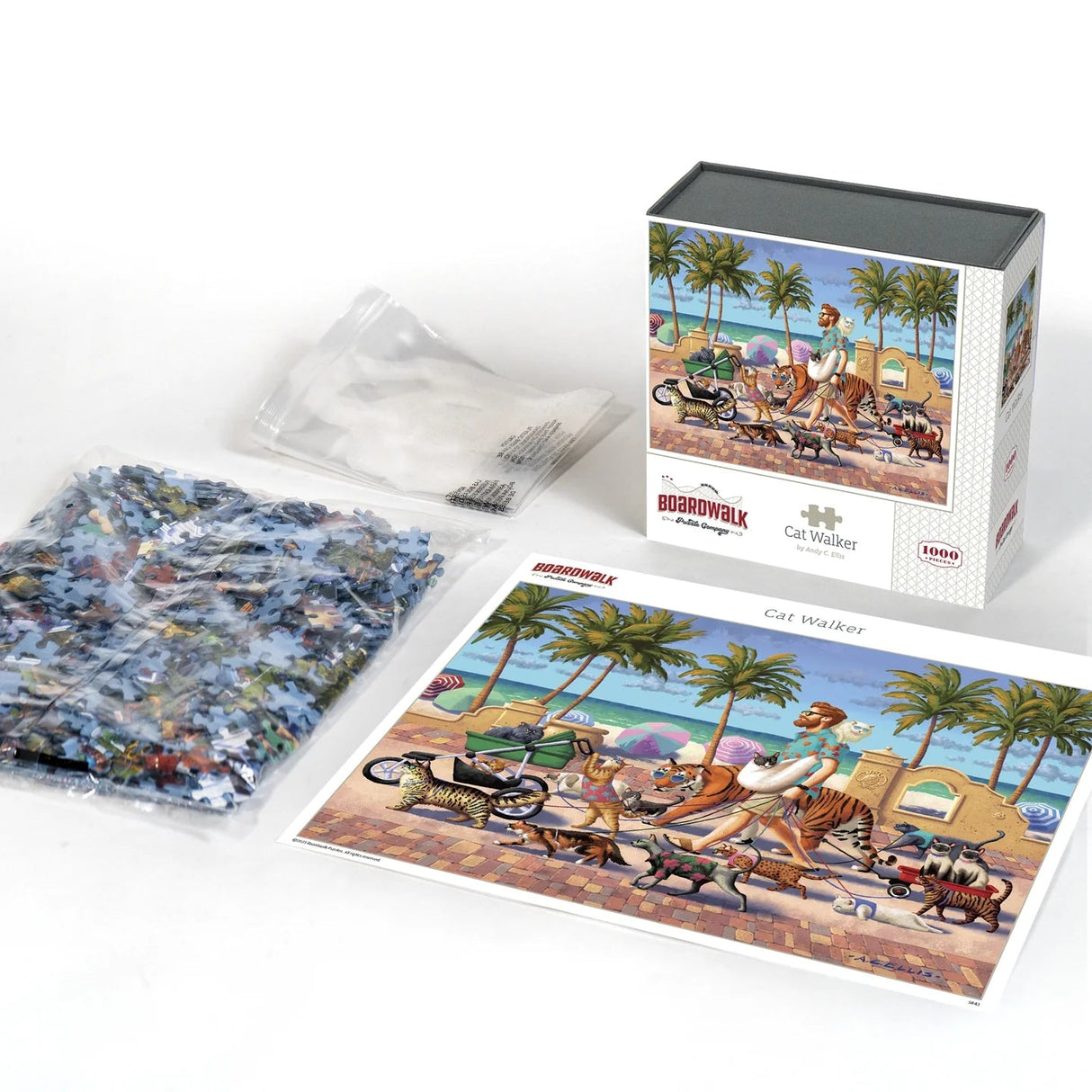 Cat Walker 1000 Piece Jigsaw Puzzle by Boardwalk Puzzle Company - Boardwalk - Jigsaw Puzzles - The Puzzle Center