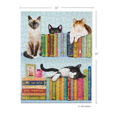 Cats on Books 250 Piece Jigsaw Puzzle Set | WerkShoppe - Jigsaw Puzzle - The Puzzle Center