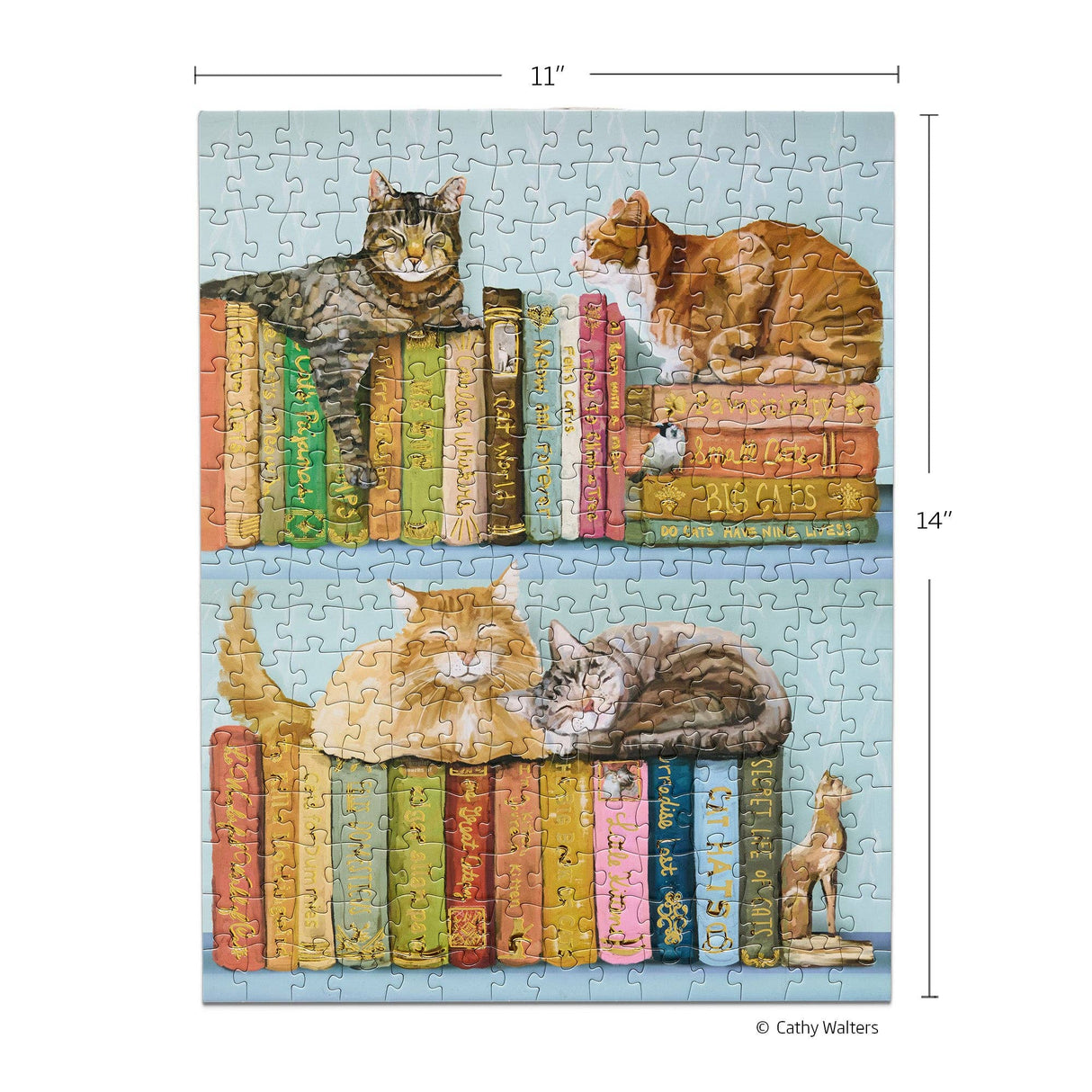 Cats on Books 250 Piece Jigsaw Puzzle Set | WerkShoppe - Jigsaw Puzzle - The Puzzle Center