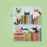 Cats on Books 250 Piece Jigsaw Puzzle Set | WerkShoppe - Jigsaw Puzzle - The Puzzle Center