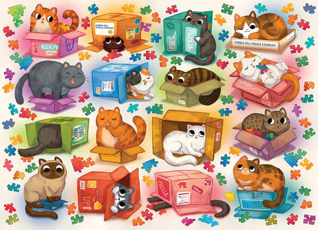 Cats vs Puzzles 1000 Piece Jigsaw Puzzle | Cobble Hill - Jigsaw Puzzles - The Puzzle Center