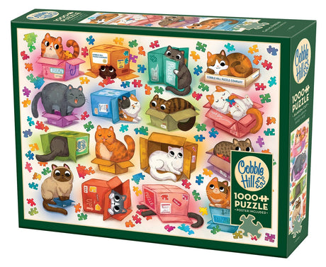 Cats vs Puzzles 1000 Piece Jigsaw Puzzle | Cobble Hill - Jigsaw Puzzles - The Puzzle Center