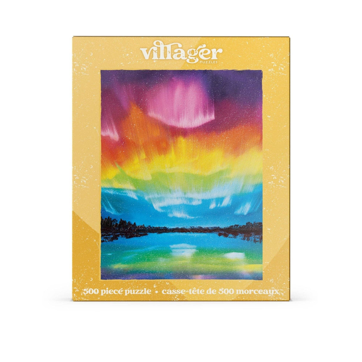 Rainbow Northern Lights 500 Piece Jigsaw Puzzle | Villager Puzzles