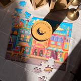 Celebration Street 100 Piece Jigsaw Puzzle | Laila Luxury Puzzles - Jigsaw Puzzles - The Puzzle Center