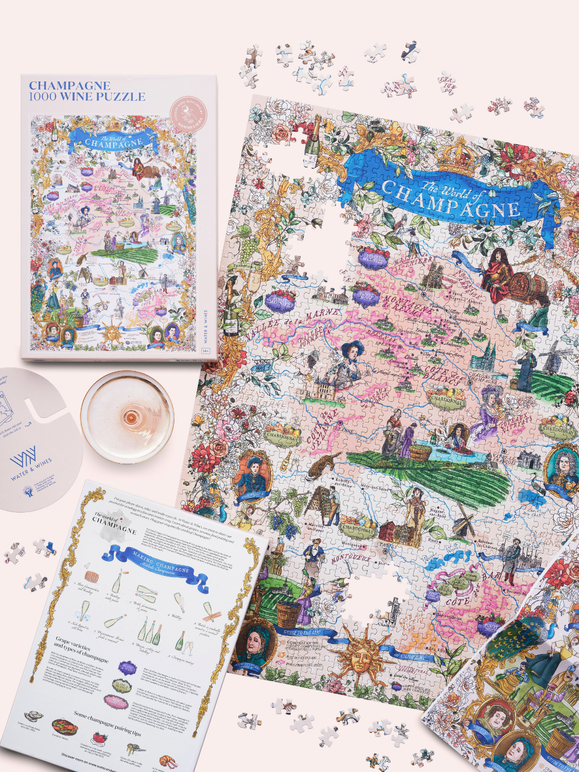 Champagne Wine 1000 Piece Jigsaw Puzzle | Water & Wines - Jigsaw Puzzles - The Puzzle Center