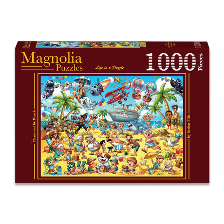 Chaos on the Beach 1000 Piece Jigsaw Puzzle | Magnolia - Jigsaw Puzzles - The Puzzle Center