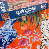 Cheetah and Ginger Jar 500 Piece Jigsaw Puzzle | Springbok Puzzles - Springbok Puzzles - Jigsaw Puzzles - The Puzzle Center