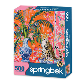 Cheetah and Ginger Jar 500 Piece Jigsaw Puzzle | Springbok Puzzles - Springbok Puzzles - Jigsaw Puzzles - The Puzzle Center