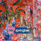 Cheetah and Ginger Jar 500 Piece Jigsaw Puzzle | Springbok Puzzles - Springbok Puzzles - Jigsaw Puzzles - The Puzzle Center