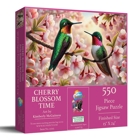 Cherry Blossom Time 550 Piece Jigsaw Puzzle | SunsOut - Jigsaw Puzzles - The Puzzle Center