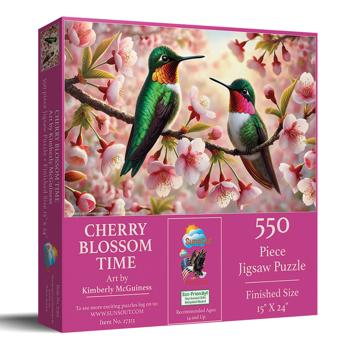 Cherry Blossom Time 550 Piece Jigsaw Puzzle | SunsOut