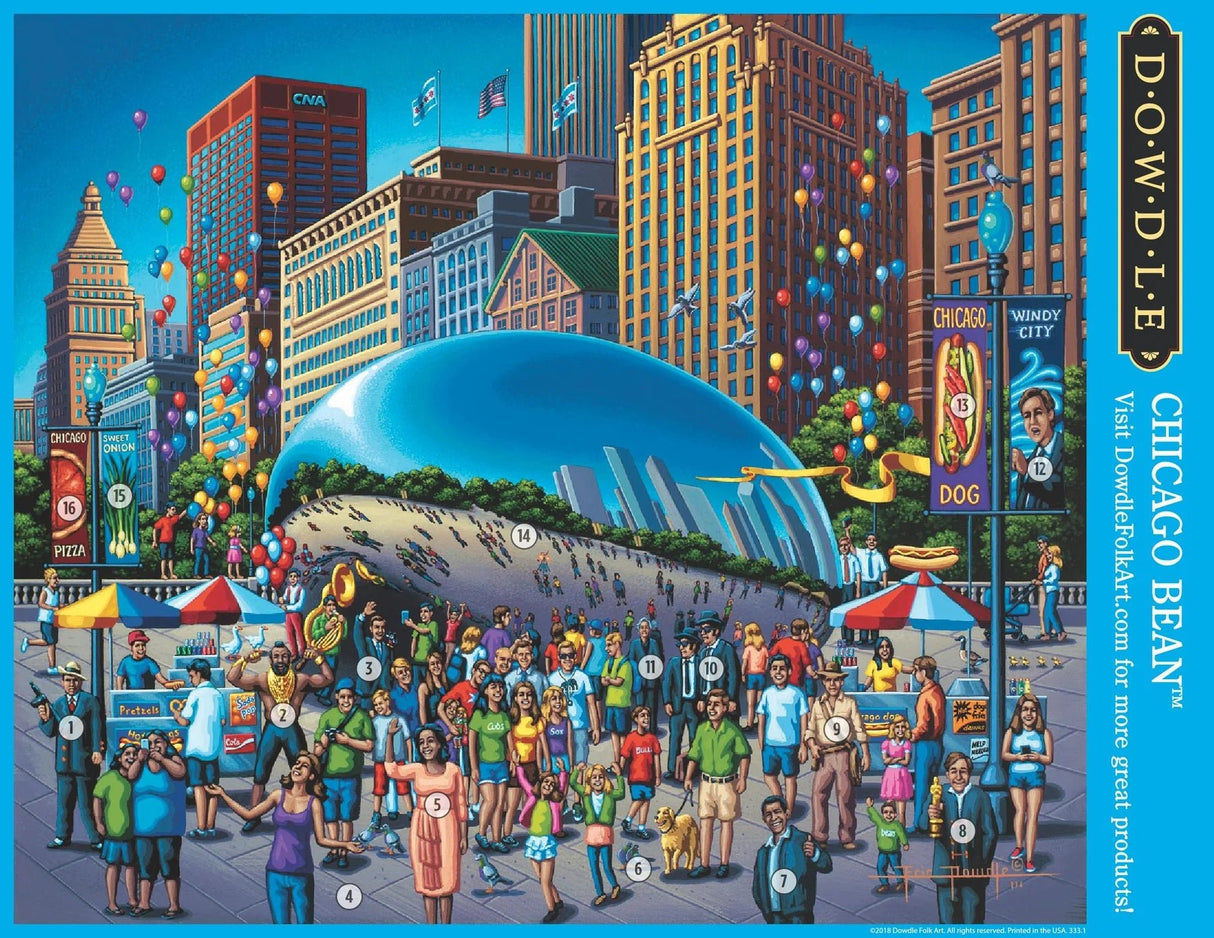 Chicago Bean 500 Piece Jigsaw Puzzle | Dowdle Puzzles - Jigsaw Puzzles - The Puzzle Center