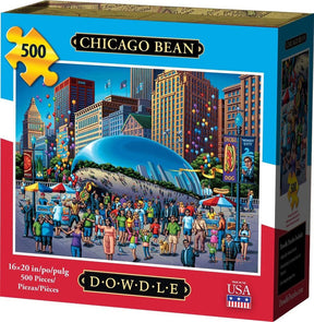 Chicago Bean 500 Piece Jigsaw Puzzle | Dowdle Puzzles - Jigsaw Puzzles - The Puzzle Center