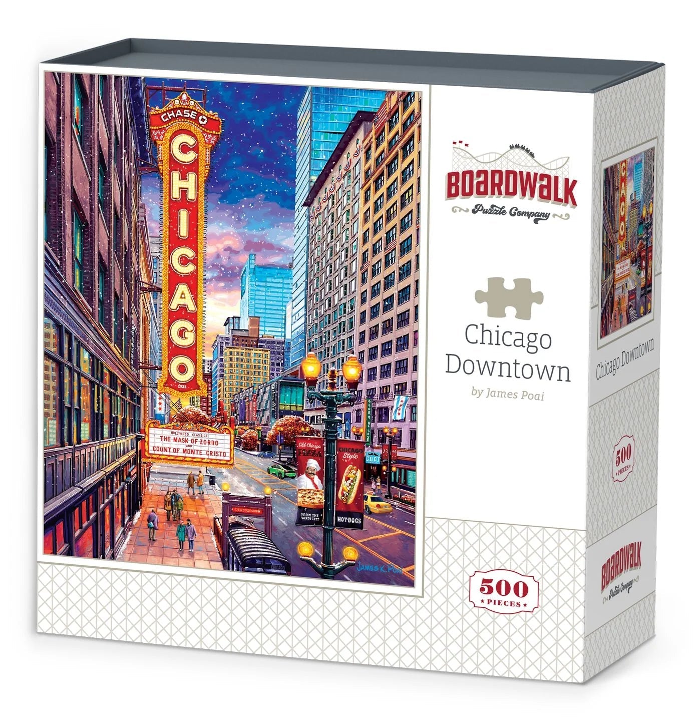 Chicago Downtown 500-Piece Puzzle by Boardwalk – The Puzzle Center