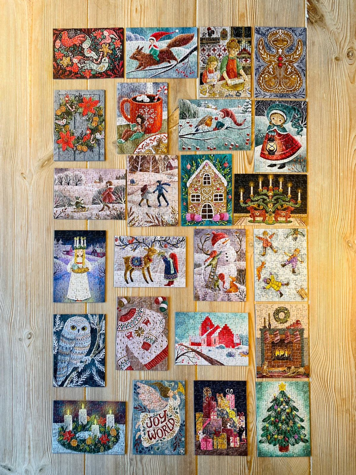 Christmas Advent Calendar - 24 minipuzzles - Christmas Vibes Piece Jigsaw Puzzle | Penny Puzzle - Jigsaw Puzzles - The Puzzle Center