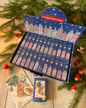 Christmas Advent Calendar - 24 minipuzzles - Vintage Postcards Piece Jigsaw Puzzle | Penny Puzzle - Jigsaw Puzzles - The Puzzle Center