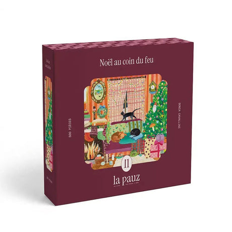 Christmas by the Fireside 500 Piece Jigsaw Puzzle | Trevell - Jigsaw Puzzles - The Puzzle Center