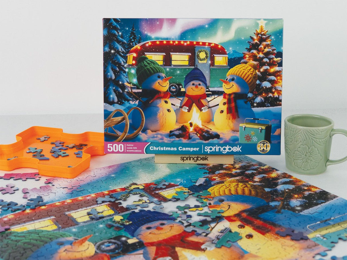 Christmas Camper 500 Piece Jigsaw Puzzle | Springbok Puzzles - Springbok Puzzles - Jigsaw Puzzles - The Puzzle Center