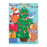 Christmas Critters 60 Piece Greeting Card Puzzle | Mudpuppy - Greeting Card Puzzle - The Puzzle Center
