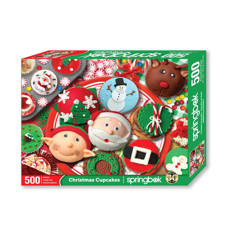 Christmas Cupcakes 500 Piece Jigsaw Puzzle | Springbok Puzzles - Springbok Puzzles - Jigsaw Puzzles - The Puzzle Center
