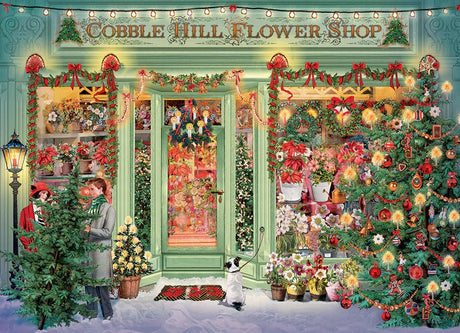 Christmas Flower Shop 1000 Piece Puzzle by Cobble Hill Puzzles - Cobble Hill Puzzles - Jigsaw Puzzles - The Puzzle Center