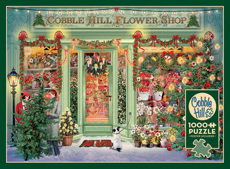 Christmas Flower Shop 1000 Piece Puzzle by Cobble Hill Puzzles - Cobble Hill Puzzles - Jigsaw Puzzles - The Puzzle Center