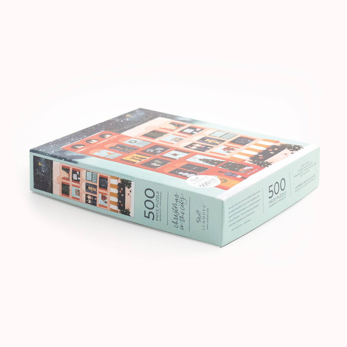 Christmas in the City - 500 Piece Jigsaw Puzzle by 1canoe2 - 1canoe2 | One Canoe Two Paper Co. - Jigsaw Puzzles - The Puzzle Center - 