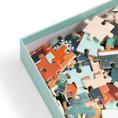 Christmas in the City - 500 Piece Jigsaw Puzzle by 1canoe2 - 1canoe2 | One Canoe Two Paper Co. - Jigsaw Puzzles - The Puzzle Center - 