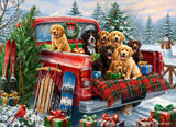 Christmas Tailgate Tails 1000 Piece Jigsaw Puzzle | Vermont Christmas Co