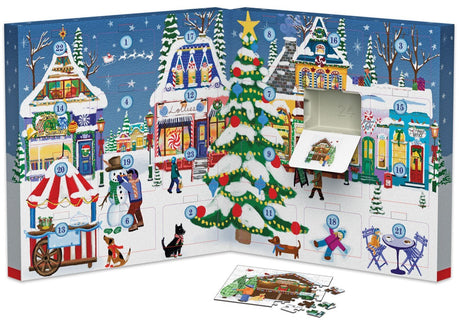 Christmas Town Fair - Advent Calendar 24 x 50 Pcs Jigsaw Puzzles | Eurographics - Jigsaw Puzzles - The Puzzle Center