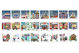 Christmas Town Fair - Advent Calendar 24 x 50 Pcs Jigsaw Puzzles | Eurographics - Jigsaw Puzzles - The Puzzle Center