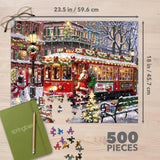 Christmas Trolley 1000 Piece Jigsaw Puzzle | Springbok Puzzles - Jigsaw Puzzles - The Puzzle Center