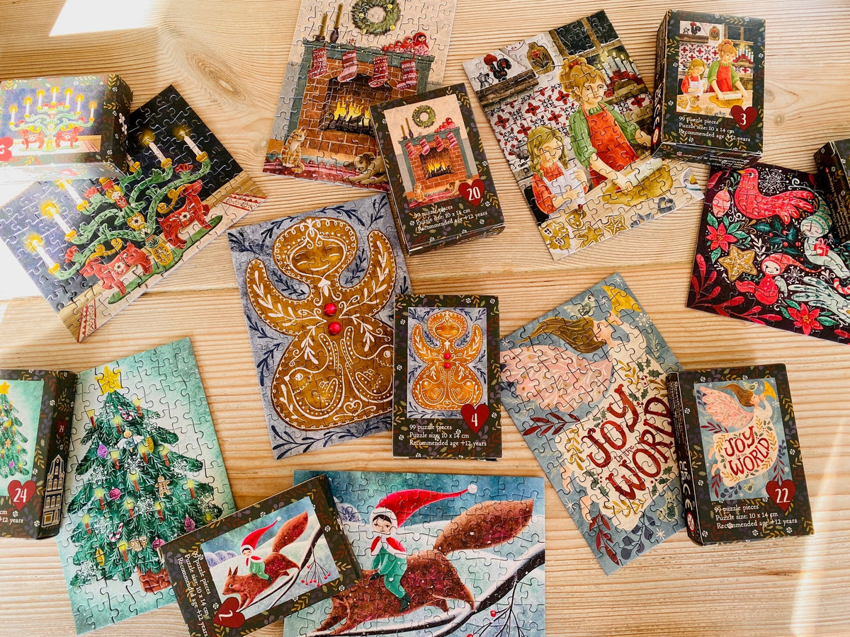 Christmas Advent Calendar - 24 minipuzzles - Christmas Vibes  Piece Jigsaw Puzzle | Penny Puzzle