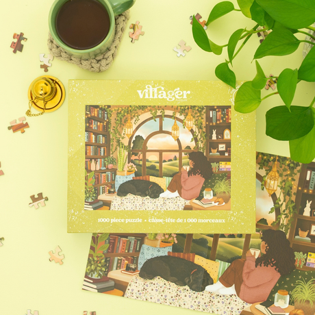 Book Nook 1000 Piece JIgsaw Puzzle | Villager