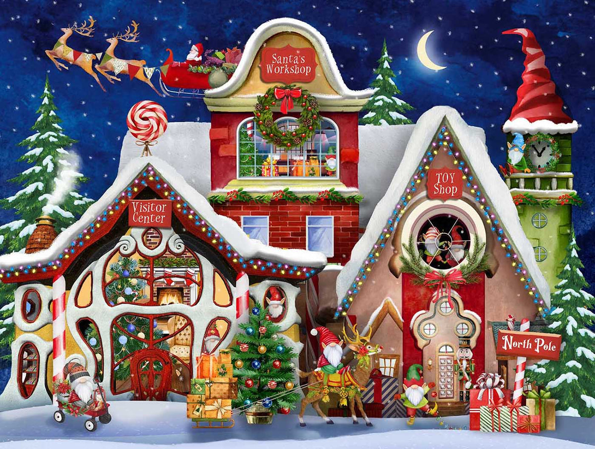 Christmas Workshop 500 Piece Jigsaw Puzzle | SunsOut