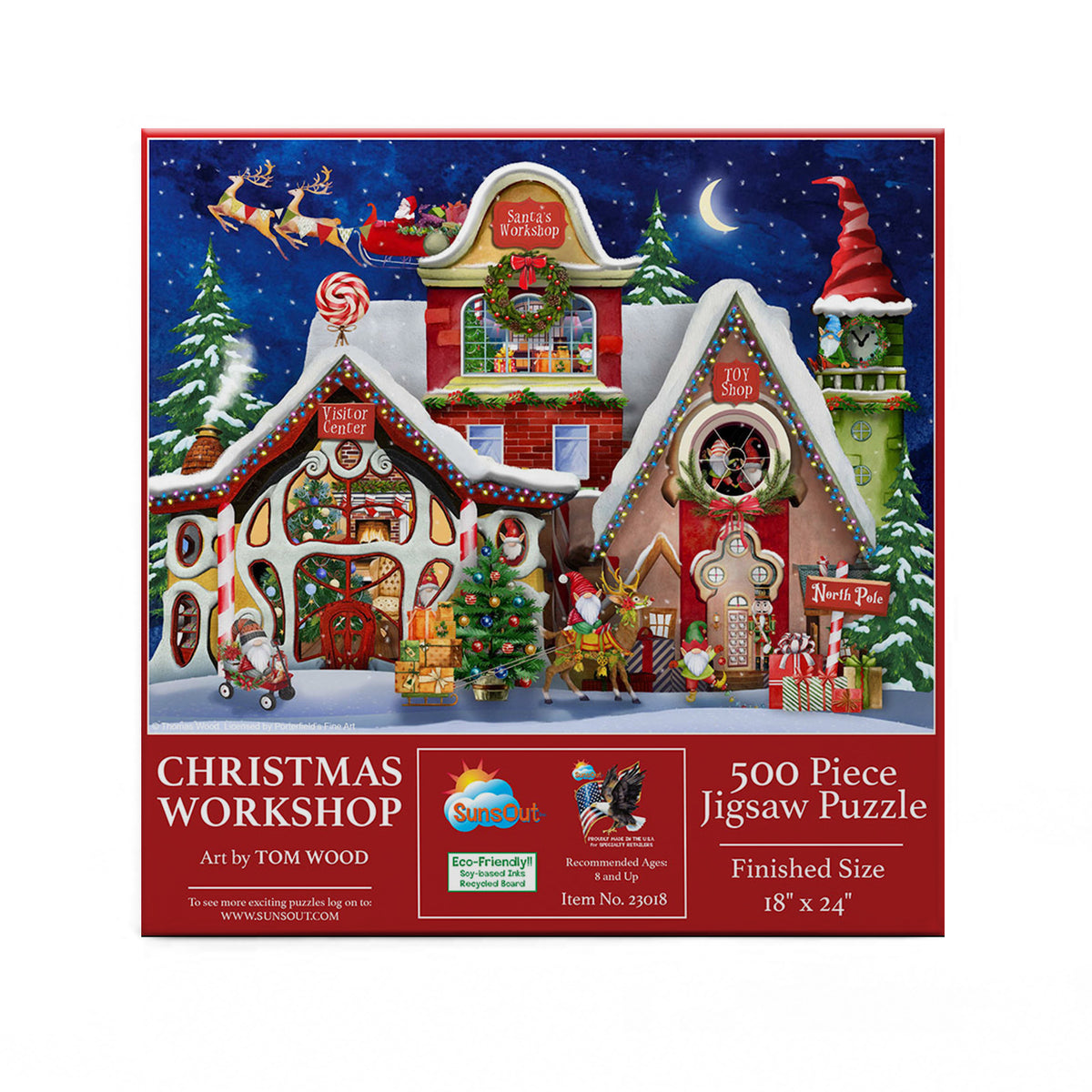 Christmas Workshop 500 Piece Jigsaw Puzzle | SunsOut