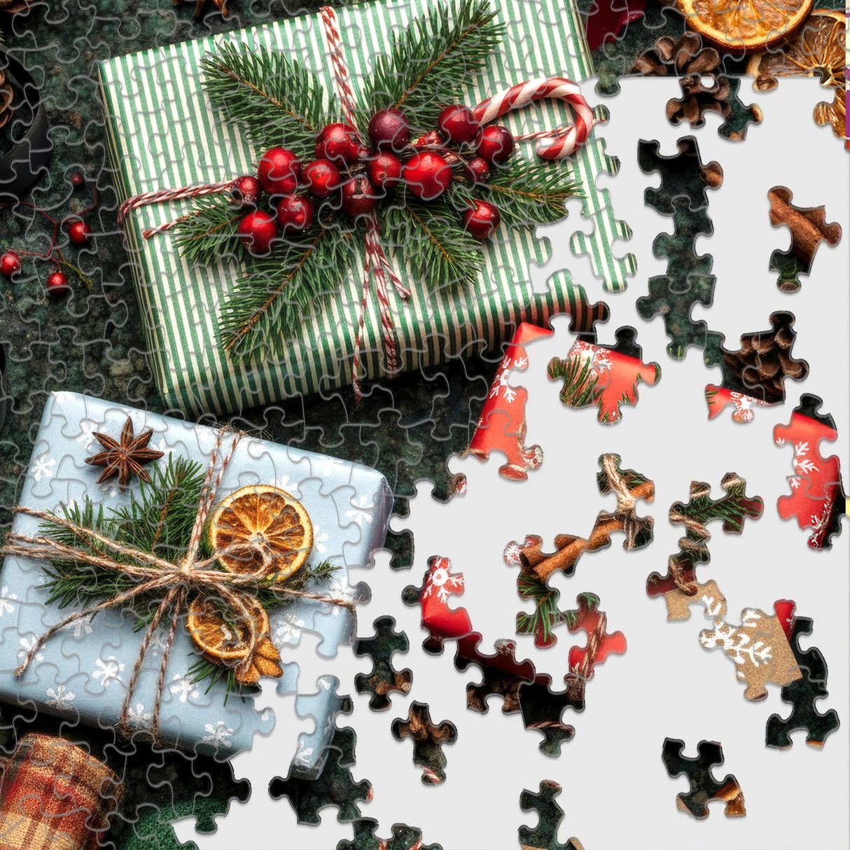 Christmas Wrapping 500 Piece Jigsaw Puzzle | Springbok Puzzles - Jigsaw Puzzles - The Puzzle Center