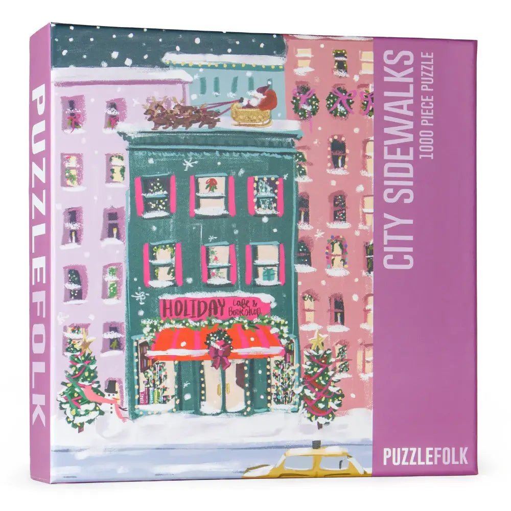 City Sidewalks 1000 Piece Jigsaw Puzzle by Puzzlefolk - Jigsaw Puzzles - The Puzzle Center