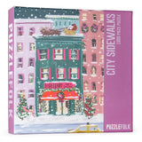 City Sidewalks 1000 Piece Jigsaw Puzzle by Puzzlefolk - Jigsaw Puzzles - The Puzzle Center