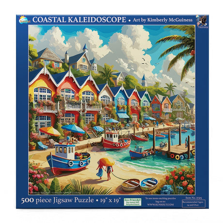 Coastal Kaleidoscope 500 Piece Jigsaw Puzzle by SunsOut Puzzles - SunsOut - Jigsaw Puzzles - The Puzzle Center