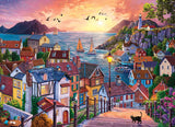 Coastal Town at Sunset 1000 Piece Jigsaw Puzzle | Cobble Hill - Jigsaw Puzzles - The Puzzle Center