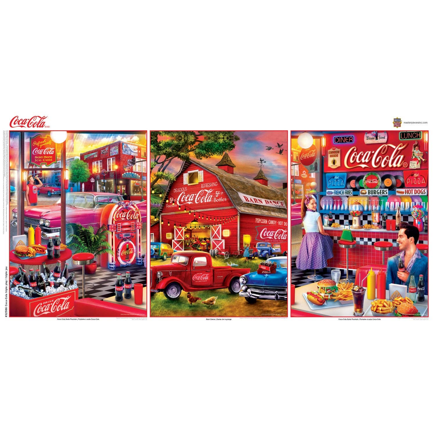 Coca-Cola 3-Pack 500 Piece Puzzle Set – The Puzzle Center