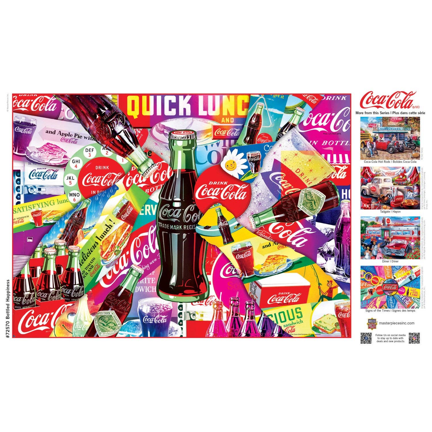 Coca-Cola Yes ワイドサイズジグソーパズル Coca-Cola Bottled Happiness Jigsaw Puzzle – The Puzzle Center