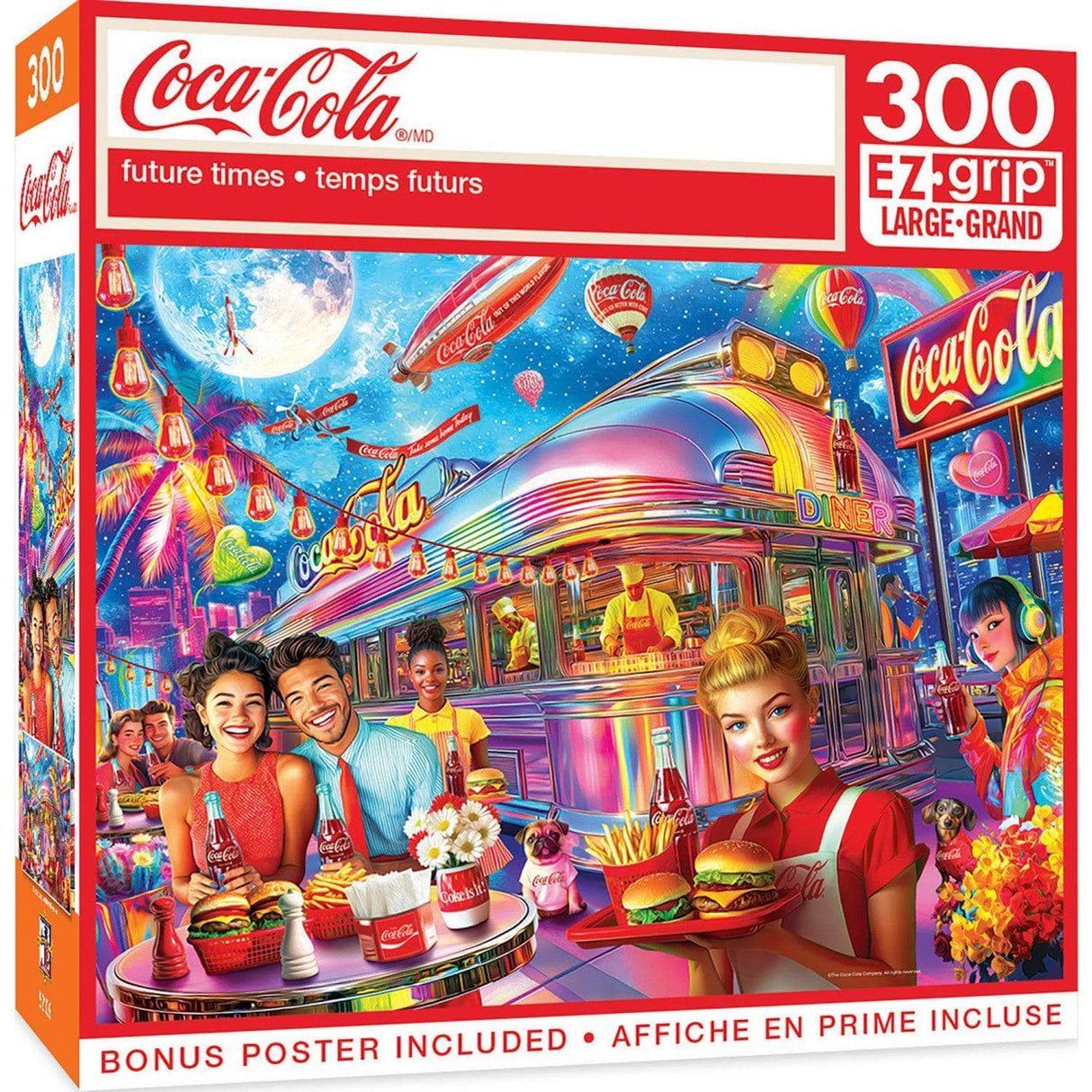 Coca - Cola - Future Times 300 Piece EZ Grip Jigsaw Puzzle | Masterpieces Puzzles - Masterpieces Puzzles - Jigsaw Puzzles - The Puzzle Center